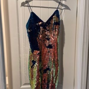 Neiman Marcus sequin cocktail dress